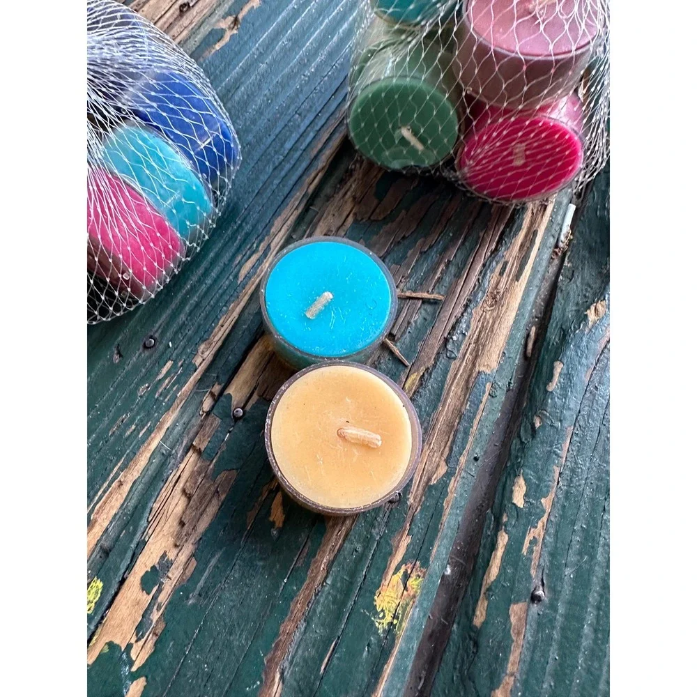 Pottery Barn Sangria Scented Tealights Multi Color Set of 24 0.5oz‎ Each